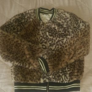 Cheetah pring girls jacket
